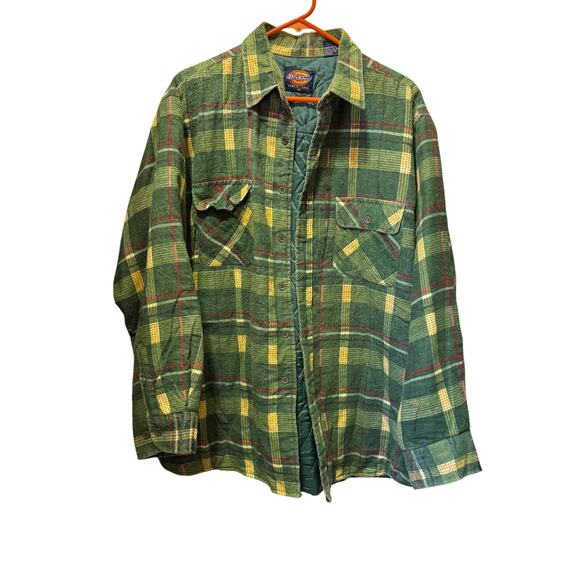 Dickies Quilted Flannel Button Down Shirt Size XL - Picture 1 of 10